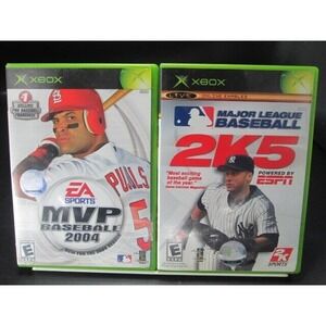 MVP Baseball 2004 + Major League BASEBALL  SET (Microsoft Xbox)‎ CIB